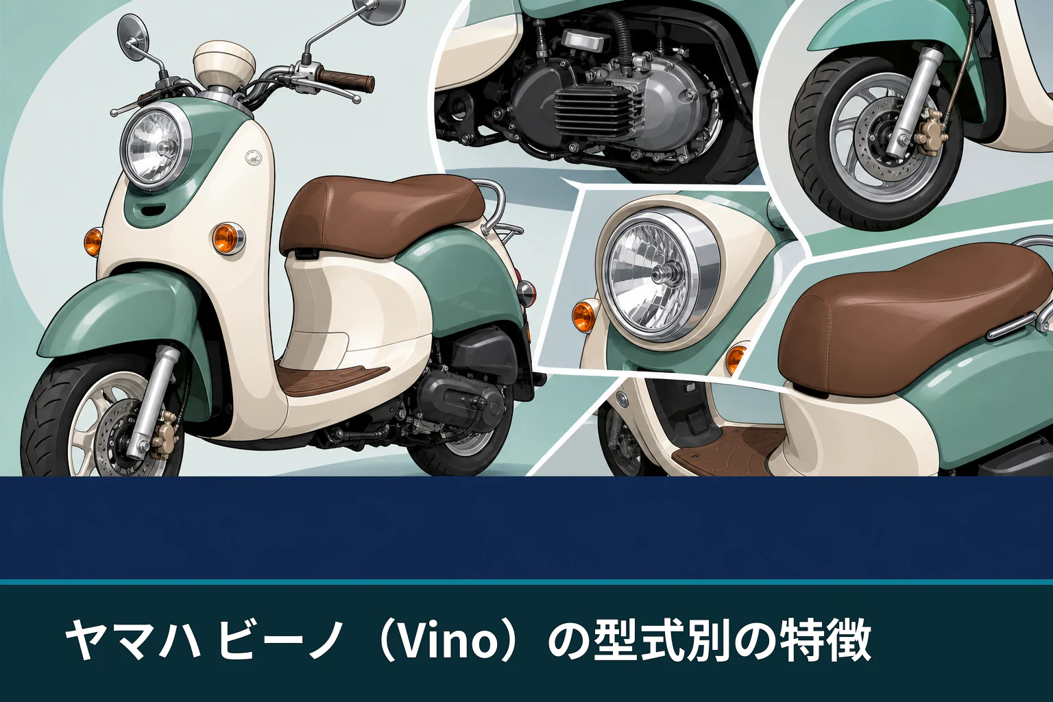 ヤマハ ビーノ(Vino)の型式別の特徴