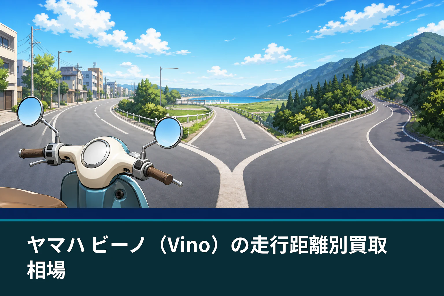 ヤマハ ビーノ(Vino)の走行距離別買取相場
