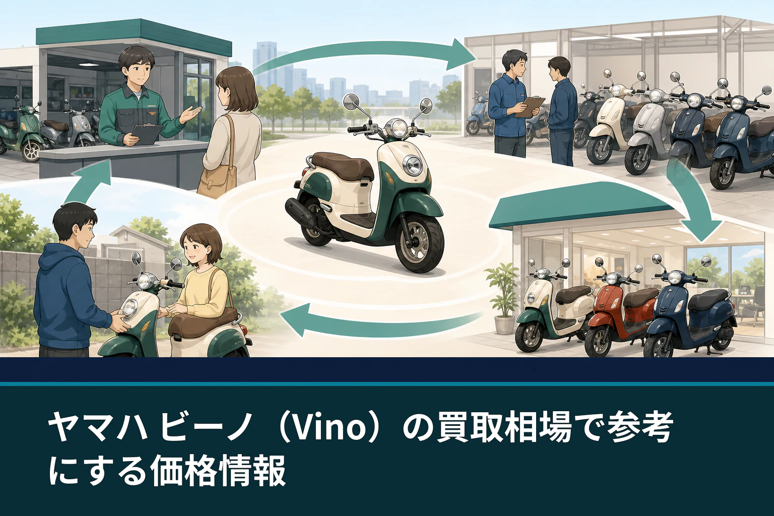 ヤマハ ビーノ(Vino)の買取相場で参考にする価格情報