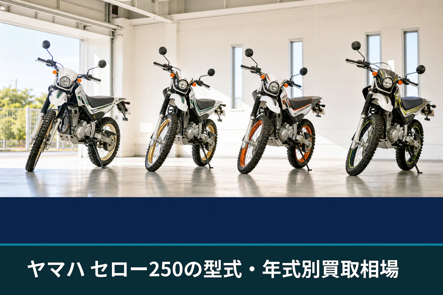 ヤマハ セロー250の型式・年式別買取相場