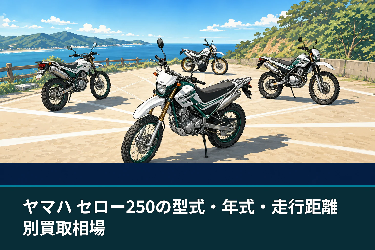 ヤマハ セロー250の型式・年式・走行距離別買取相場
