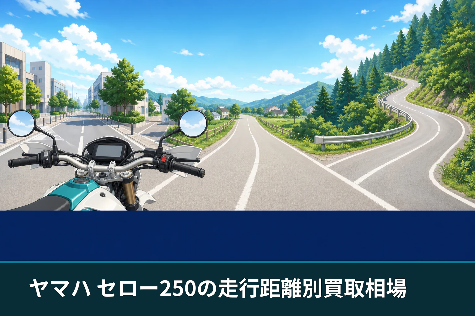 ヤマハ セロー250の走行距離別買取相場