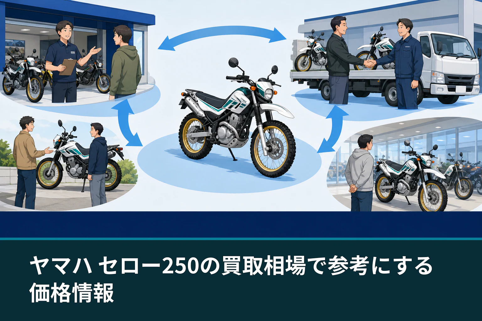 ヤマハ セロー250の買取相場で参考にする価格情報