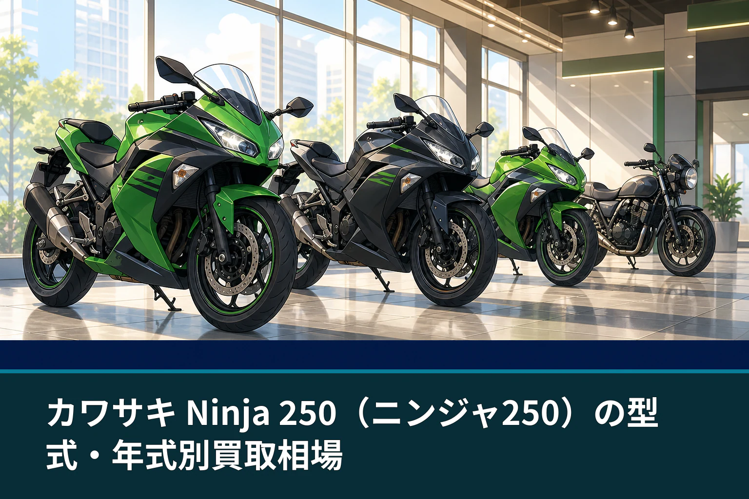 カワサキ Ninja 250(ニンジャ250)の型式・年式別買取相場