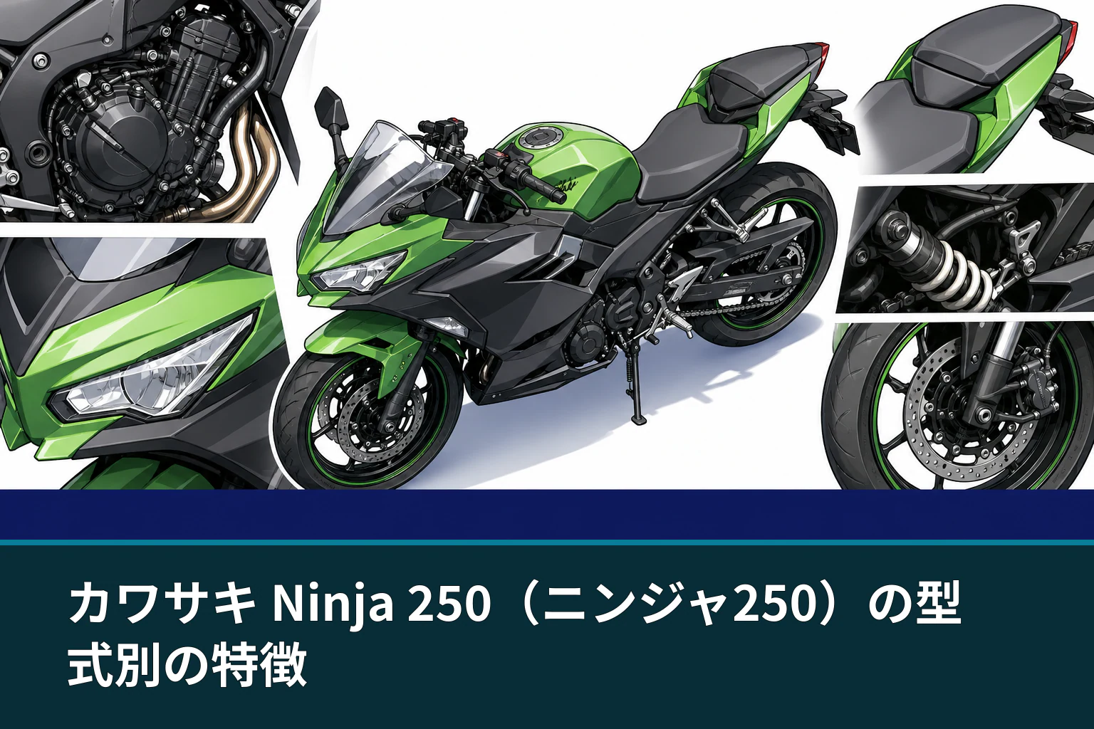 カワサキ Ninja 250(ニンジャ250)の型式別の特徴