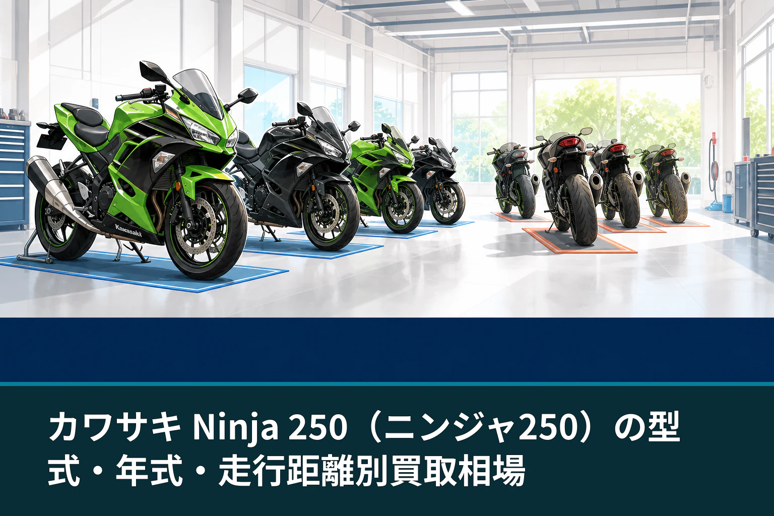 カワサキ Ninja 250(ニンジャ250)の型式・年式・走行距離別買取相場