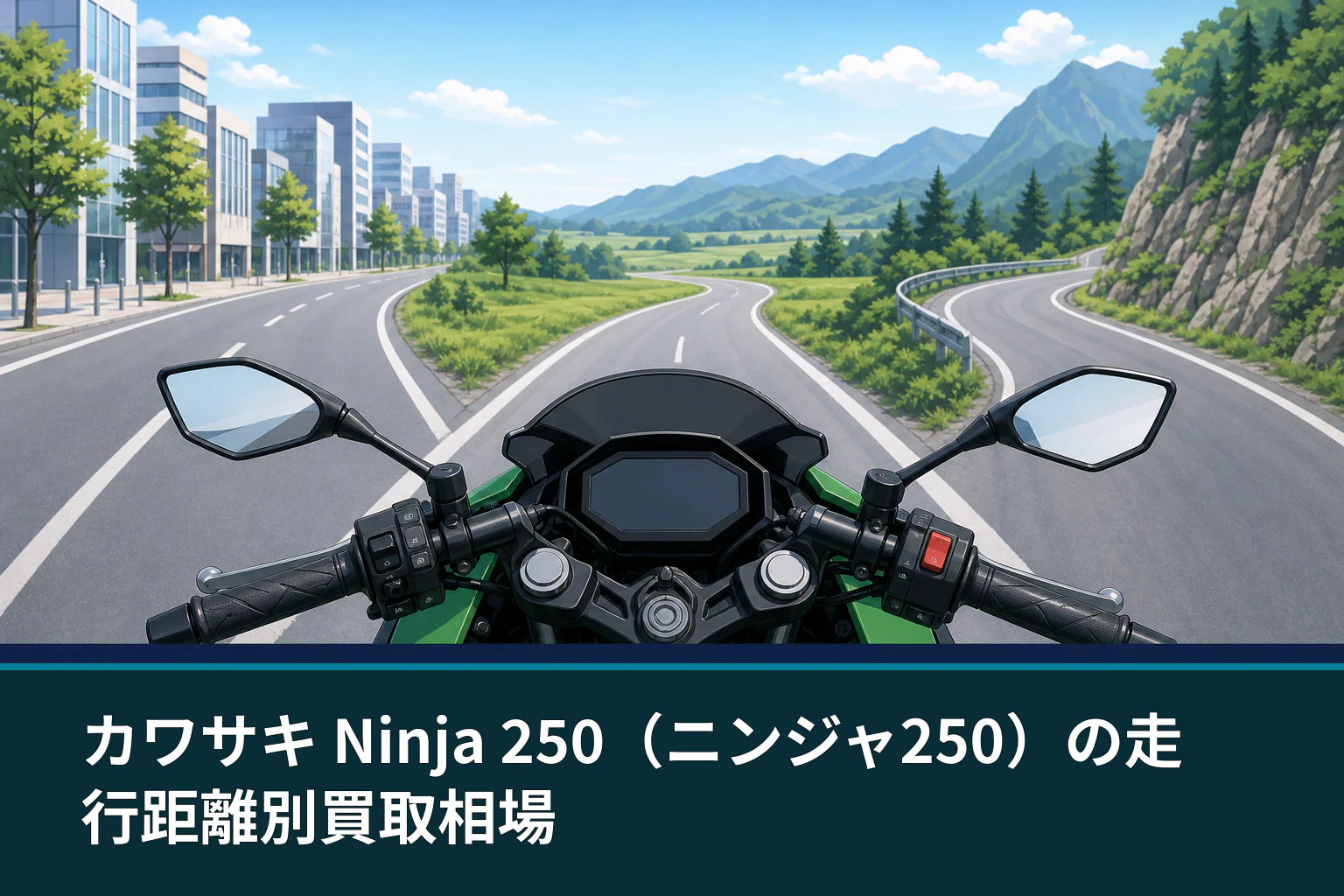 カワサキ Ninja 250(ニンジャ250)の走行距離別買取相場