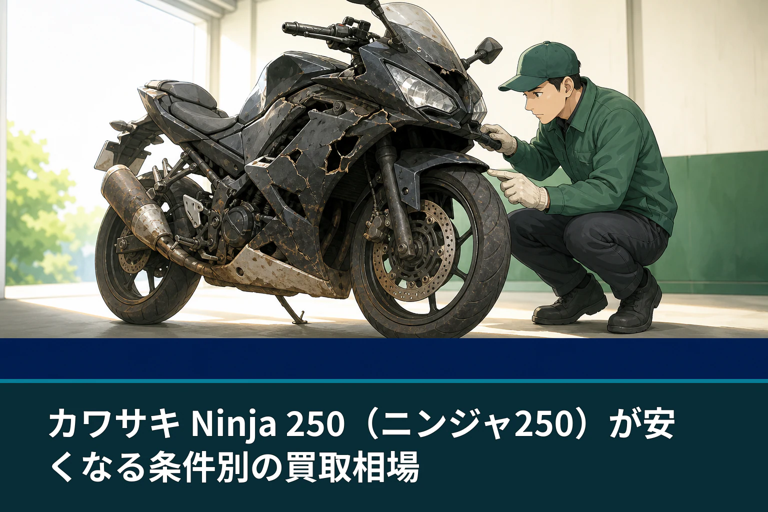 カワサキ Ninja 250(ニンジャ250)が安くなる条件別の買取相場