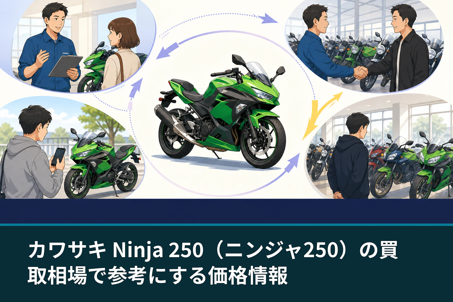 カワサキ Ninja 250(ニンジャ250)の買取相場で参考にする価格情報