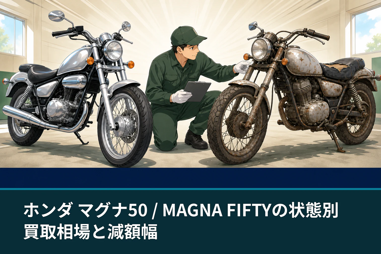 ホンダ マグナ50 / MAGNA FIFTYの状態別買取相場と減額幅
