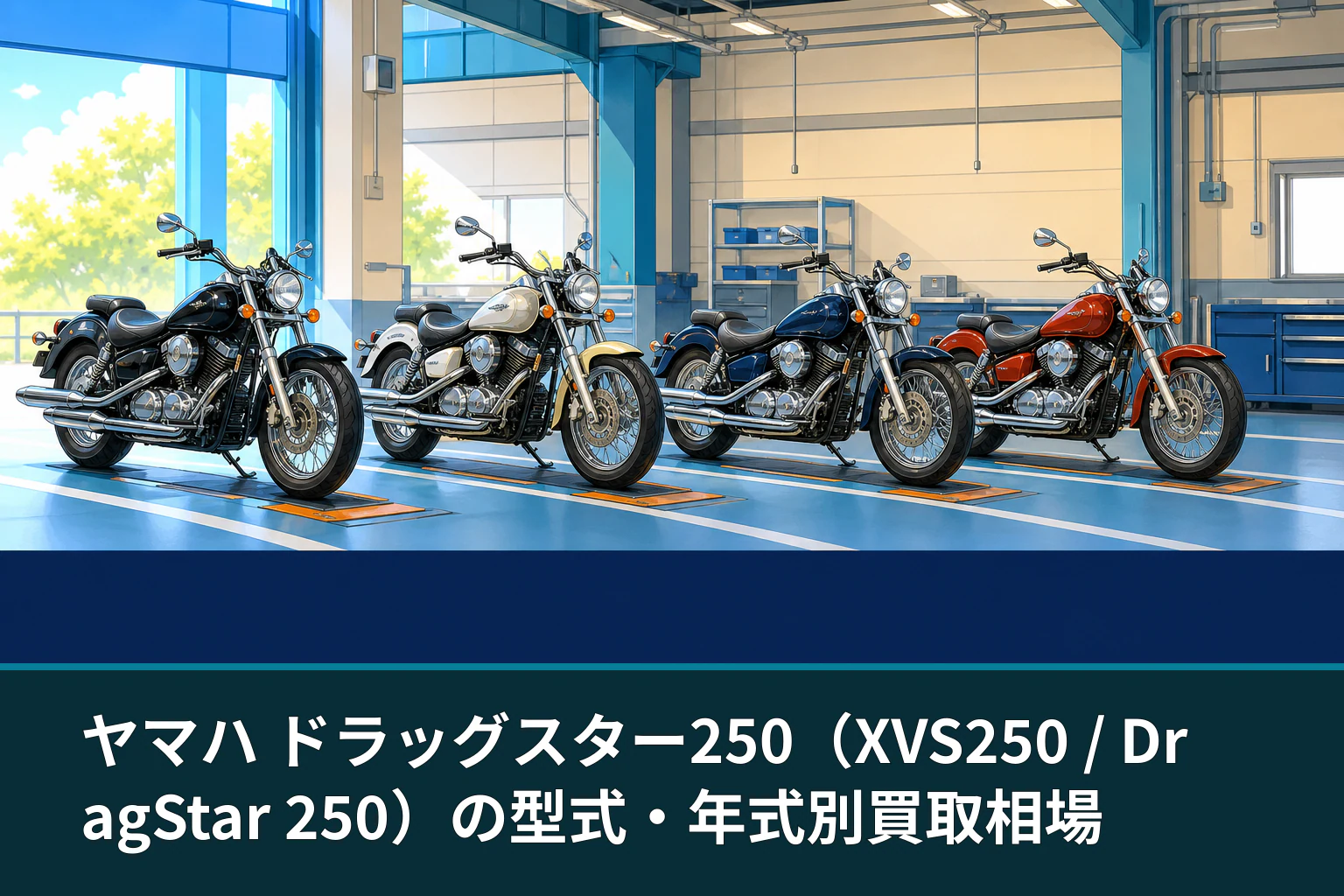 ヤマハ ドラッグスター250(XVS250 / DragStar 250)の型式・年式別買取相場