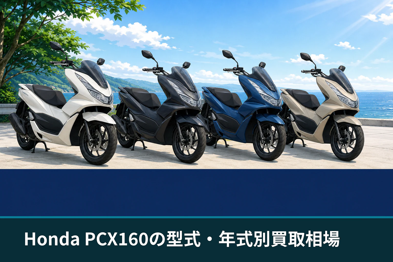 Honda PCX160の型式・年式別買取相場