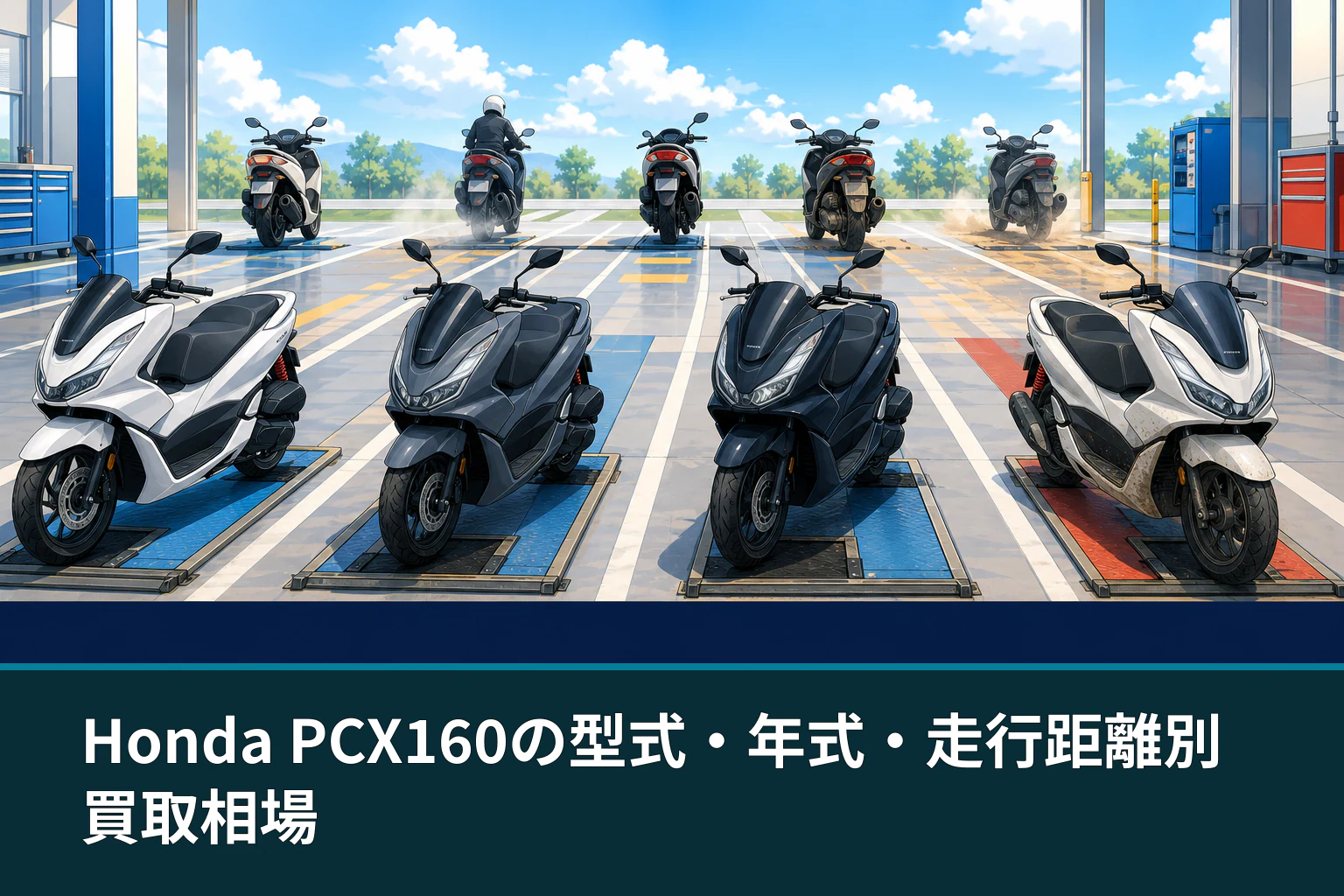 Honda PCX160の型式・年式・走行距離別買取相場