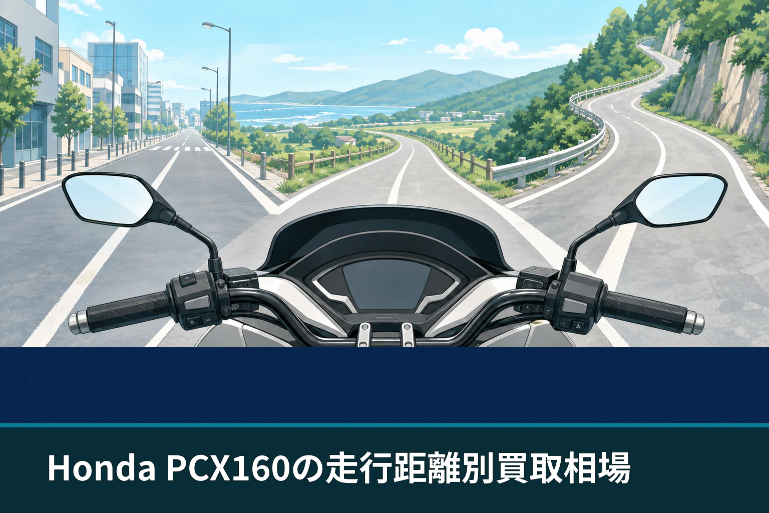 Honda PCX160の走行距離別買取相場