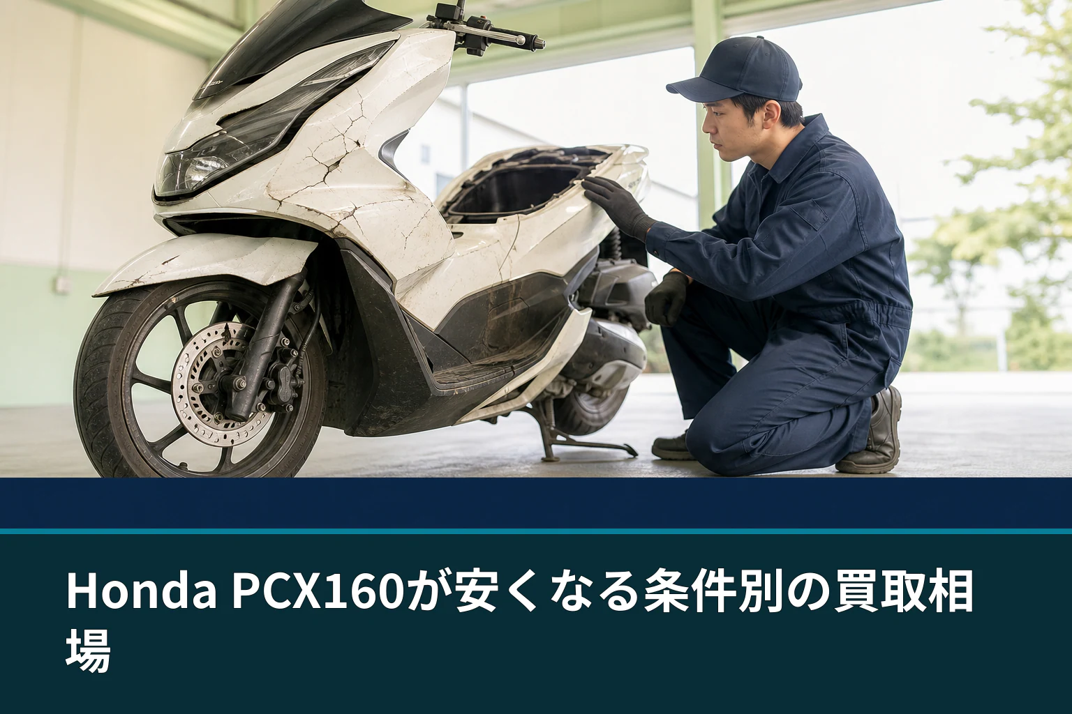 Honda PCX160が安くなる条件別の買取相場