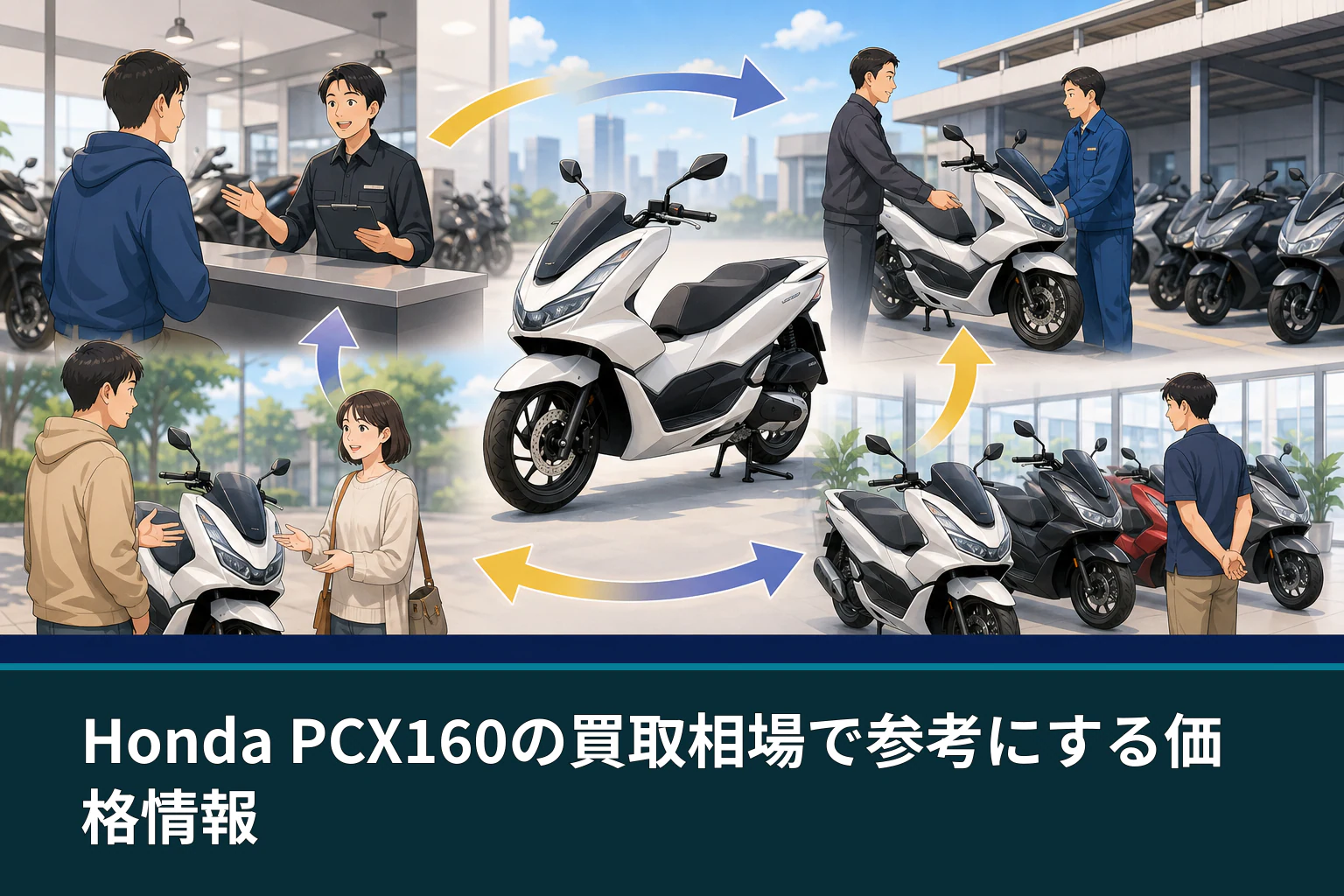 Honda PCX160の買取相場で参考にする価格情報