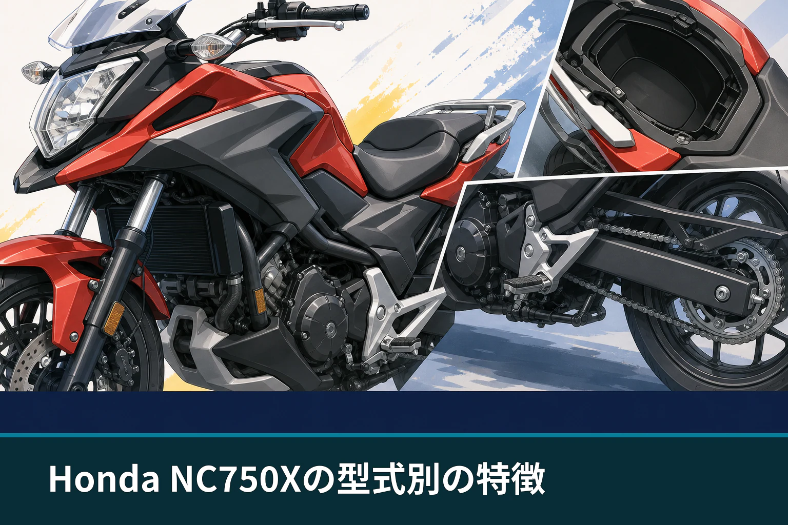 Honda NC750Xの型式別の特徴