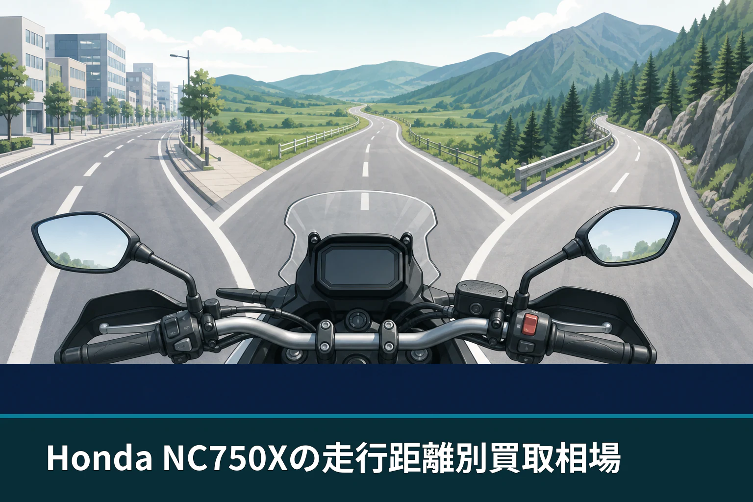 Honda NC750Xの走行距離別買取相場