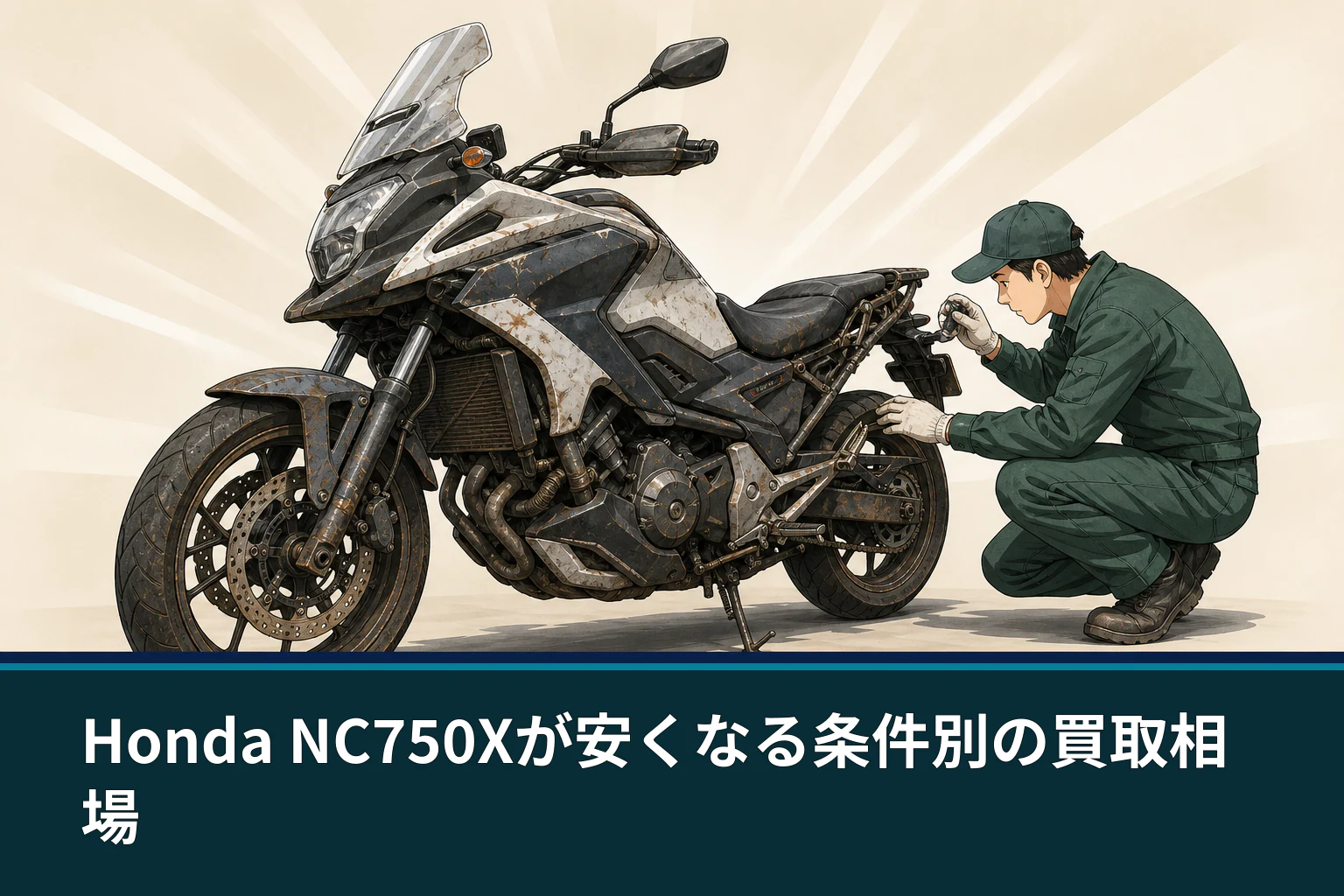 Honda NC750Xが安くなる条件別の買取相場