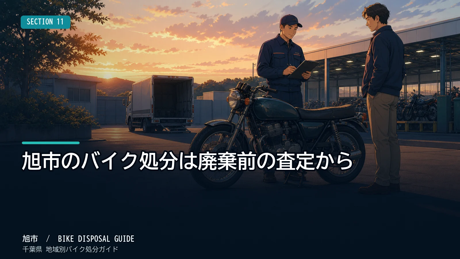 旭市のバイク処分は廃棄前の査定から
