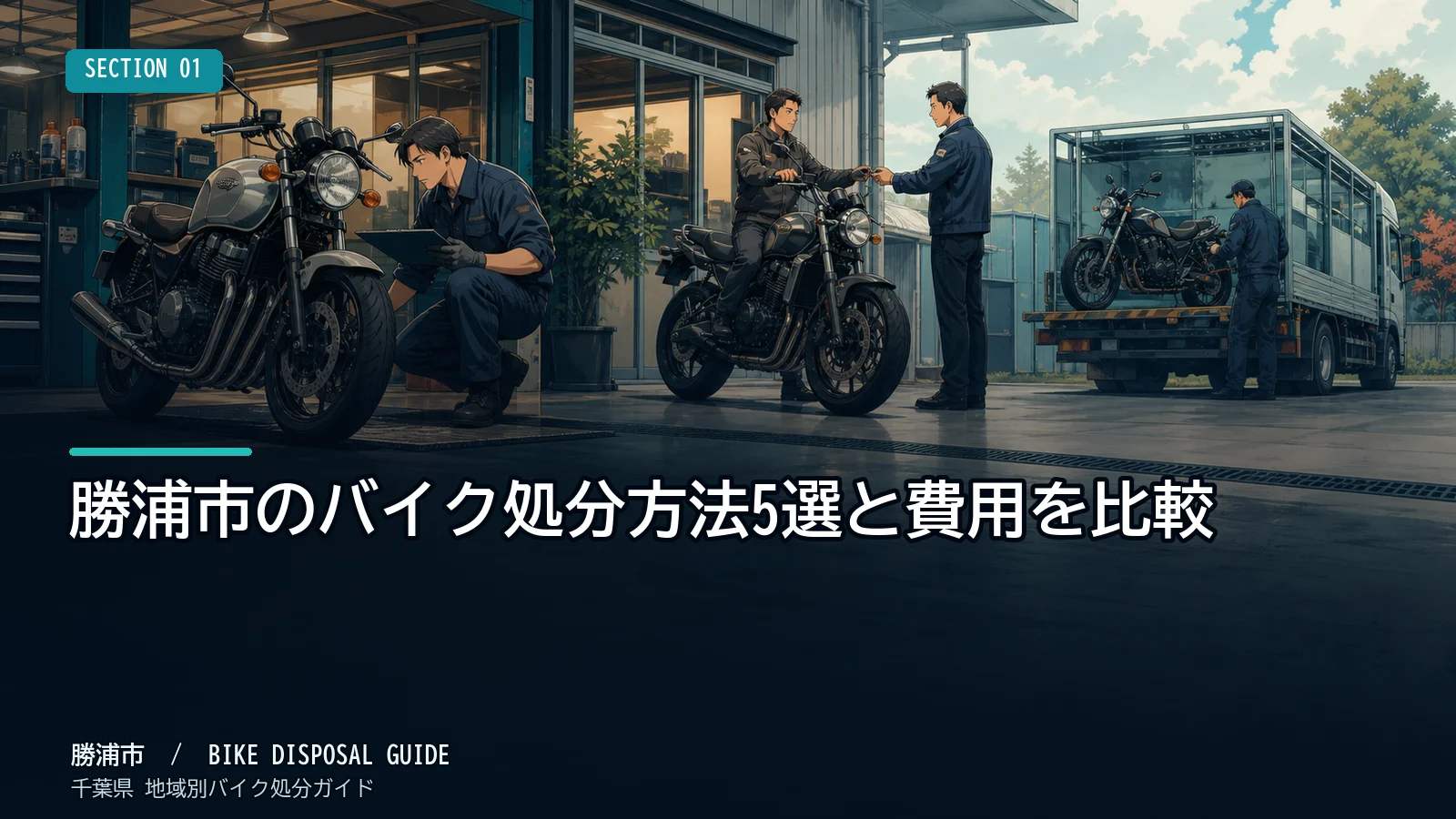勝浦市のバイク処分方法5選と費用を比較