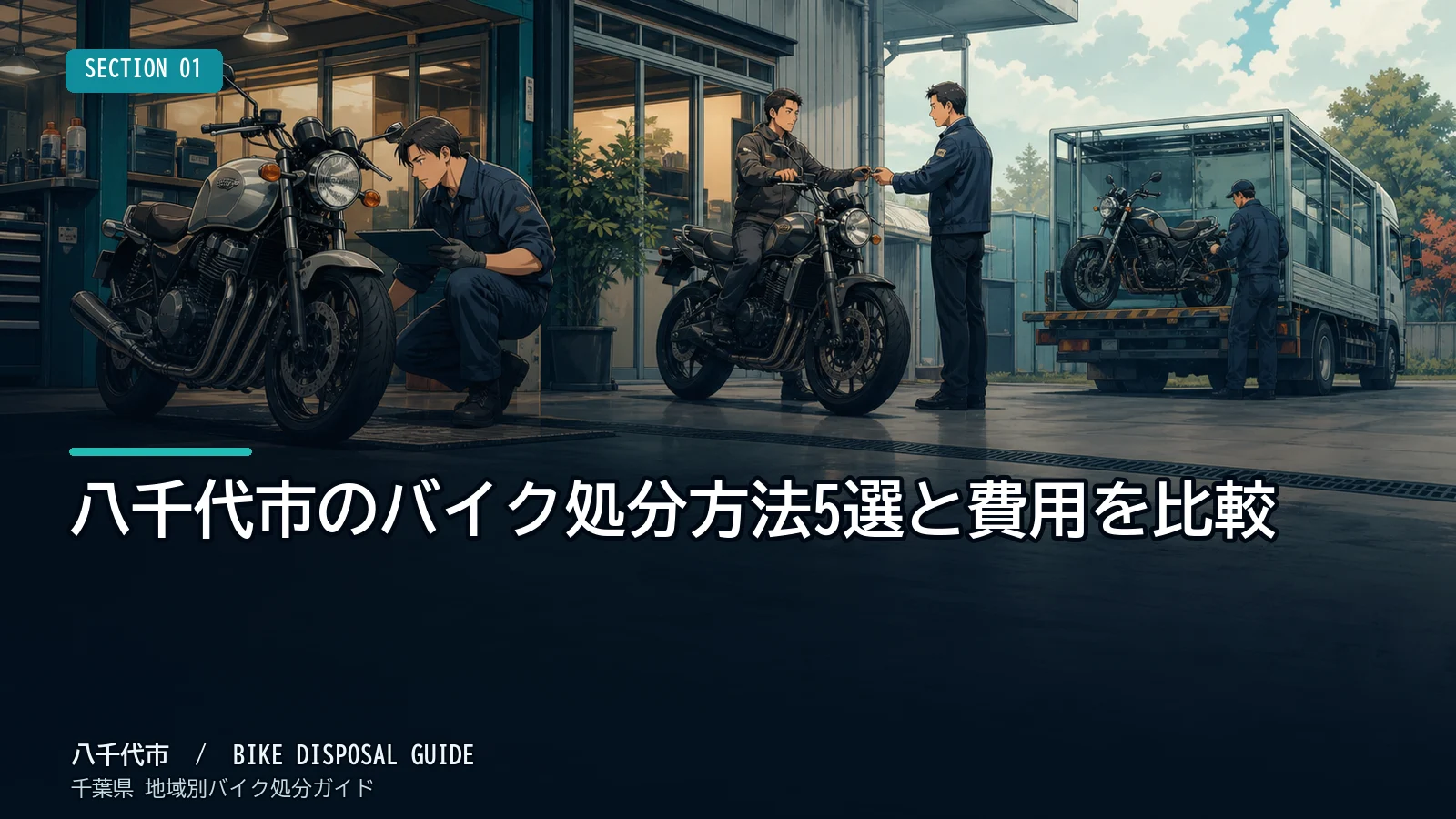 八千代市のバイク処分方法5選と費用を比較