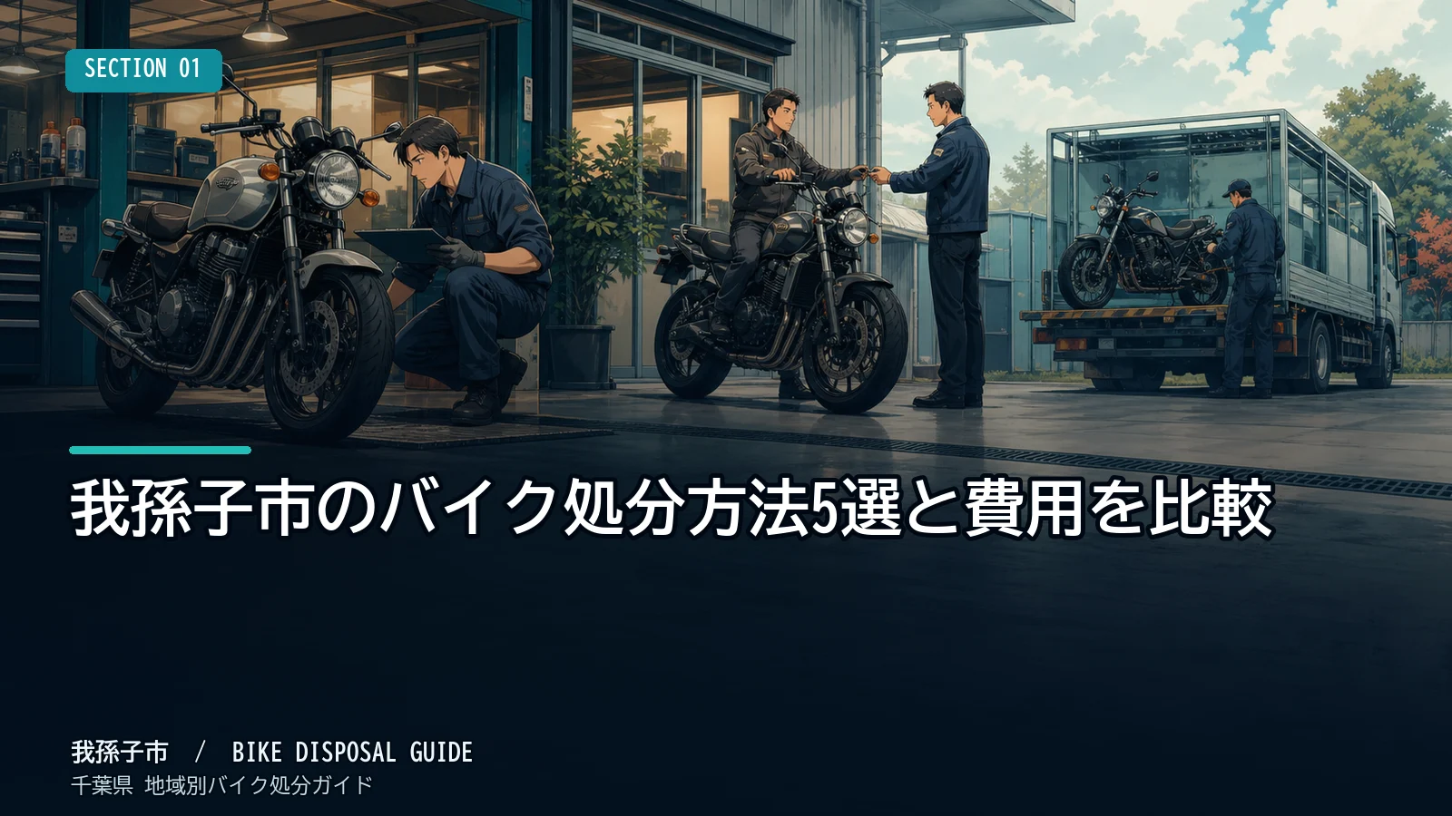 我孫子市のバイク処分方法5選と費用を比較