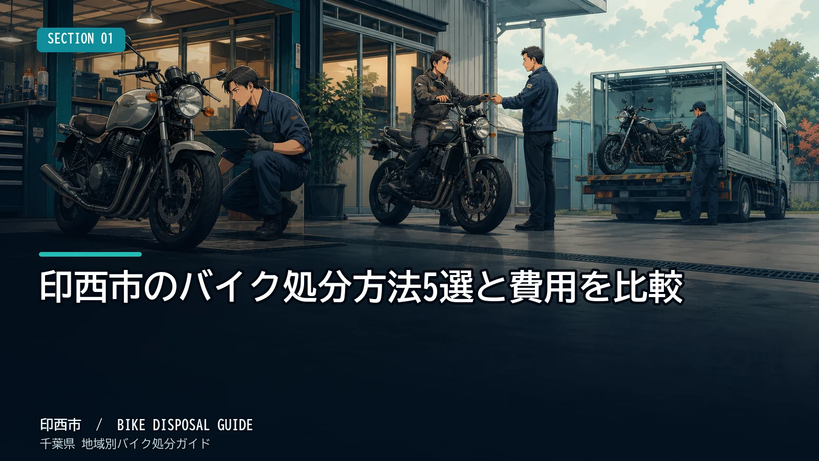 印西市のバイク処分方法5選と費用を比較