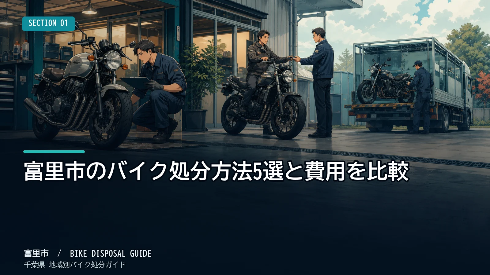 富里市のバイク処分方法5選と費用を比較