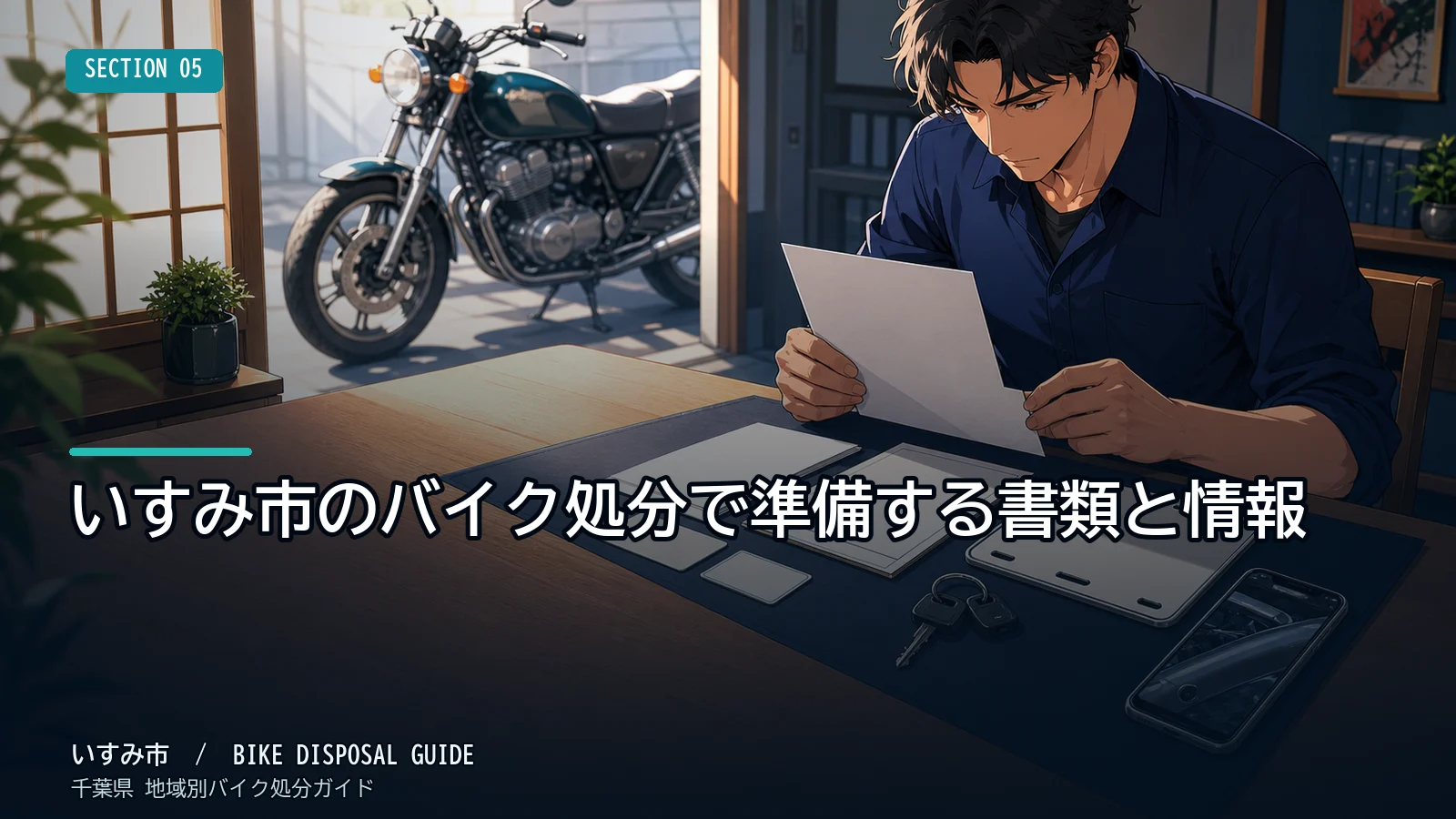 いすみ市のバイク処分で準備する書類と情報