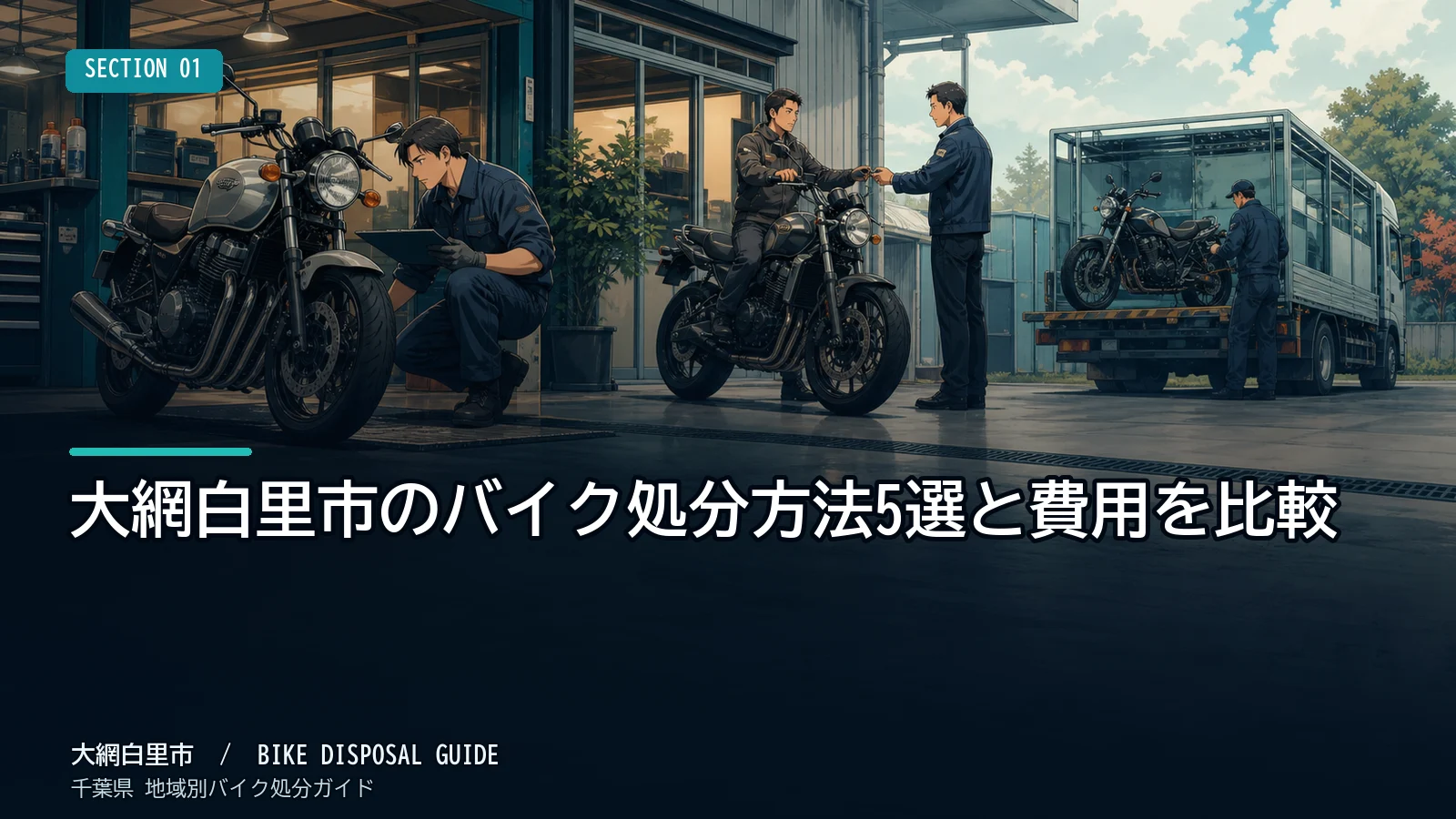 大網白里市のバイク処分方法5選と費用を比較
