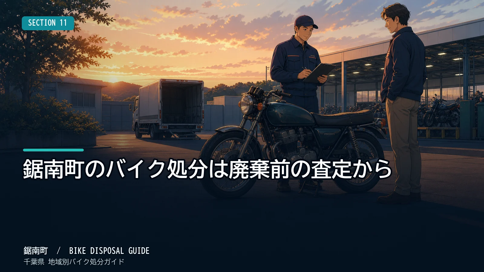 鋸南町のバイク処分は廃棄前の査定から