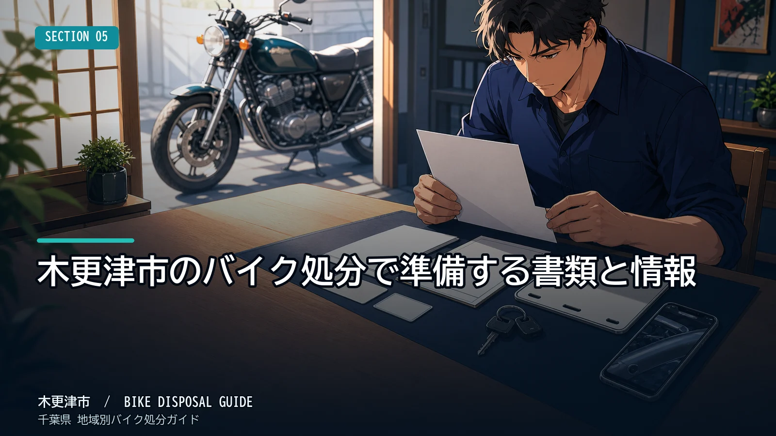 木更津市のバイク処分で準備する書類と情報
