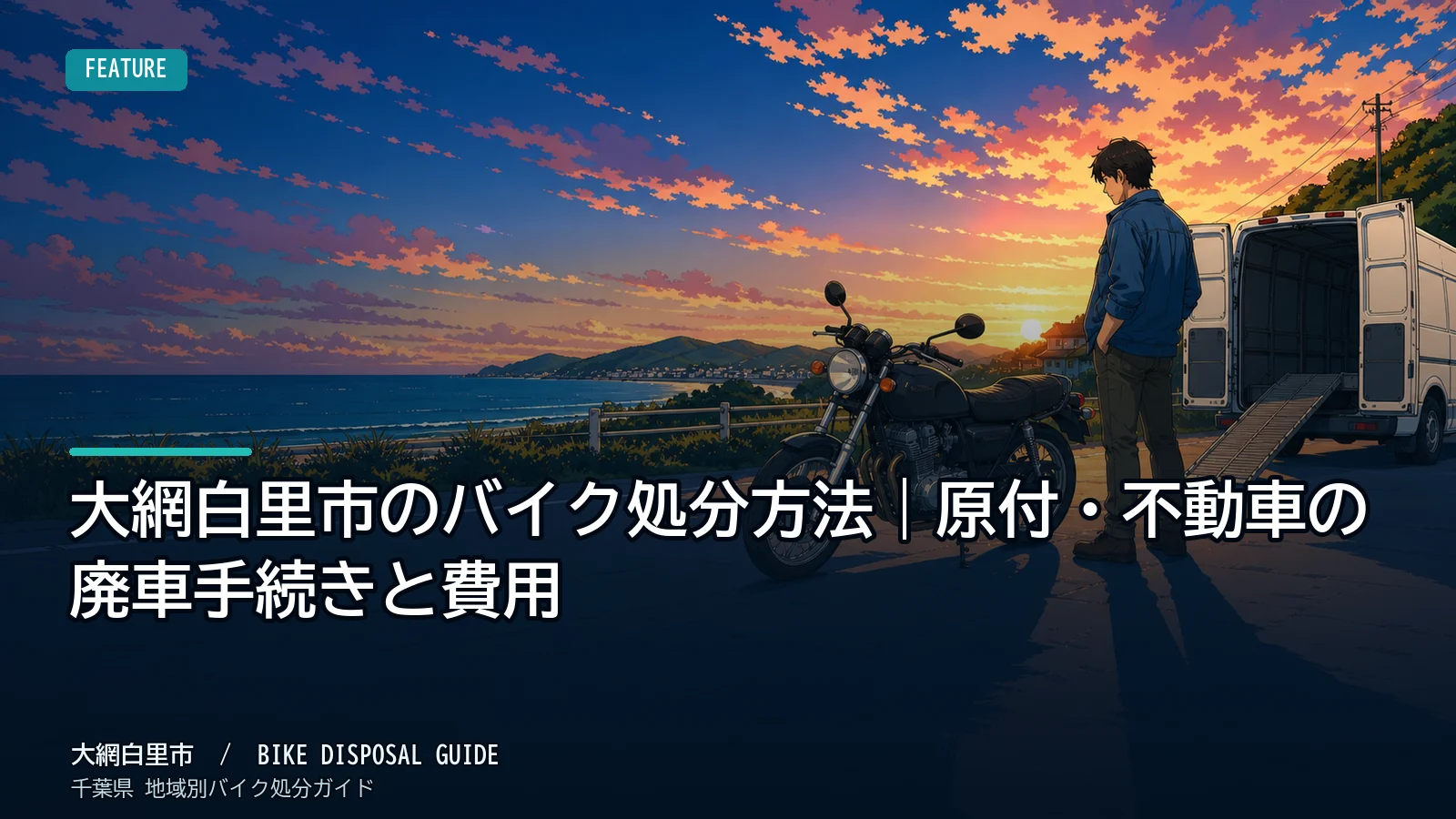 大網白里市のバイク処分方法｜原付・不動車の廃車手続きと費用