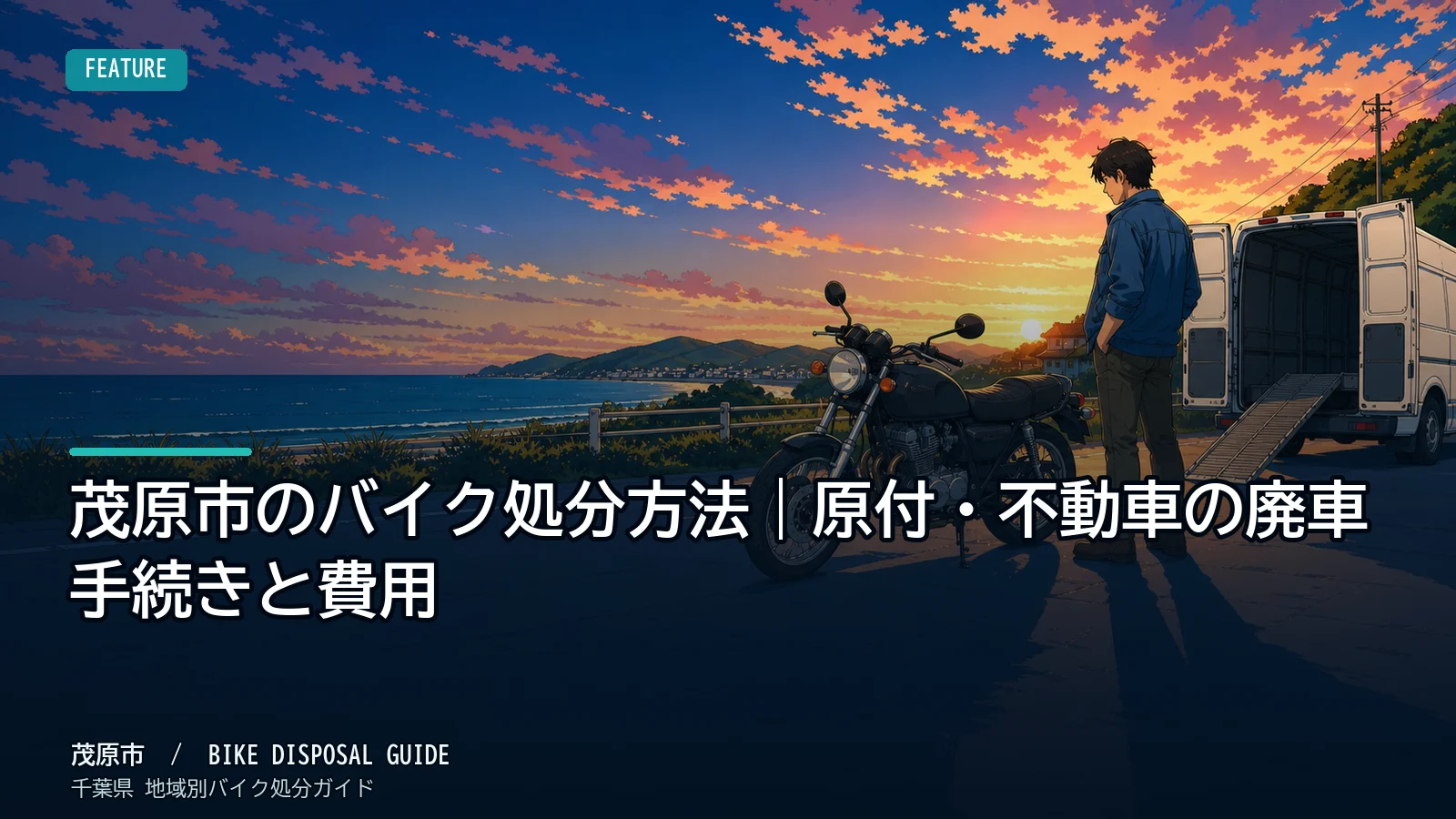茂原市のバイク処分方法｜原付・不動車の廃車手続きと費用