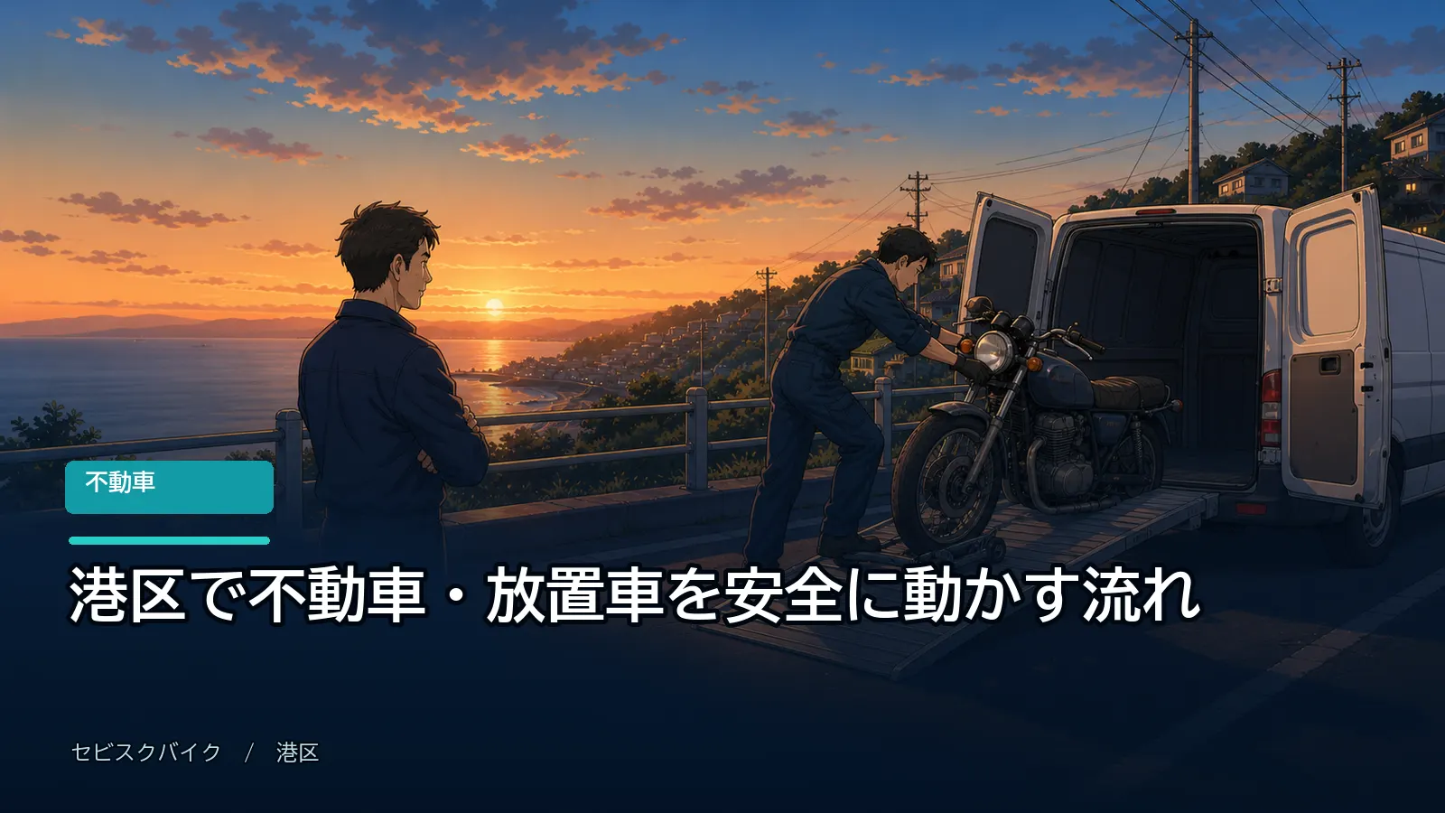 港区で不動車・放置車を安全に動かす流れ