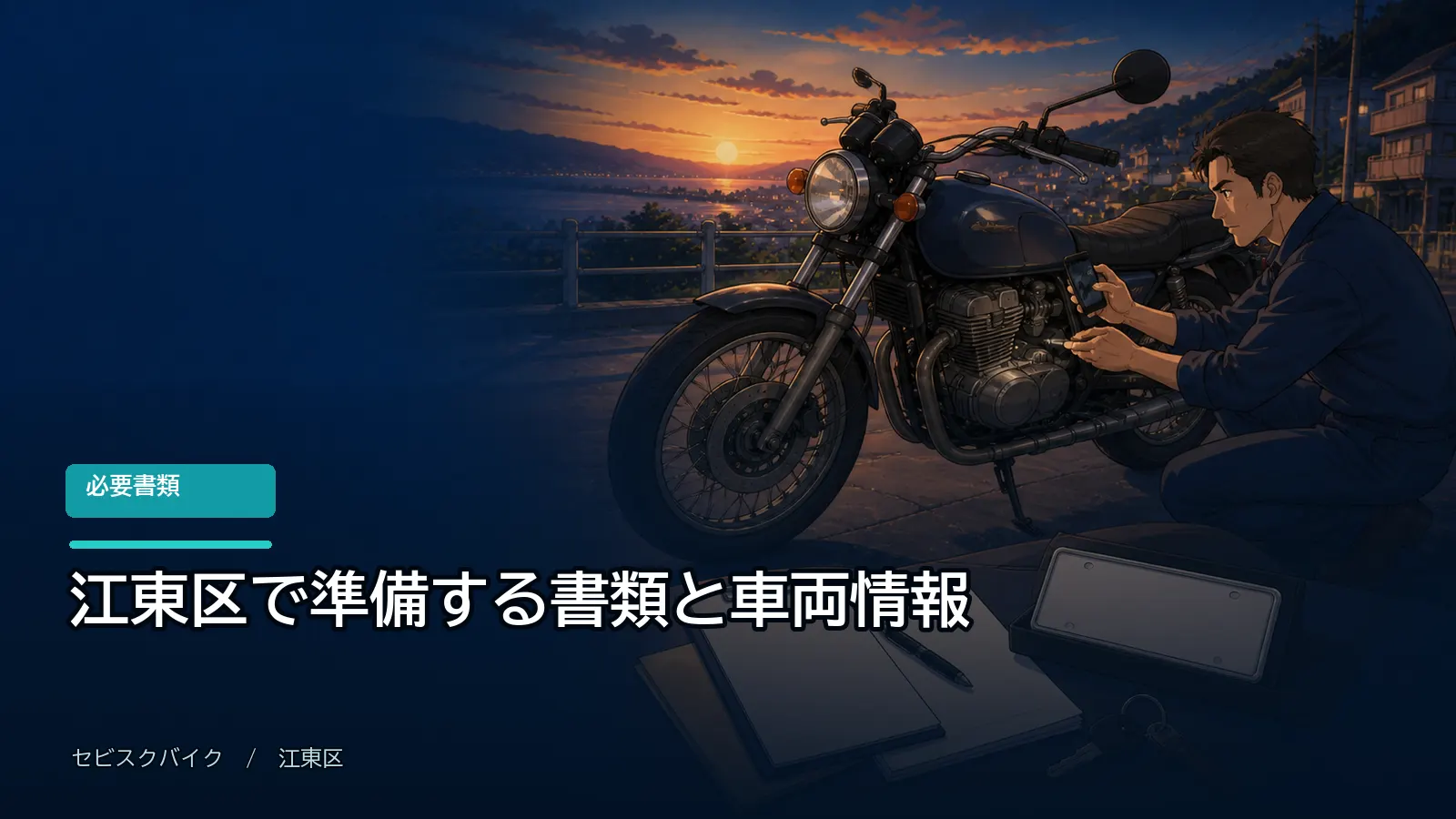 江東区で準備する書類と車両情報