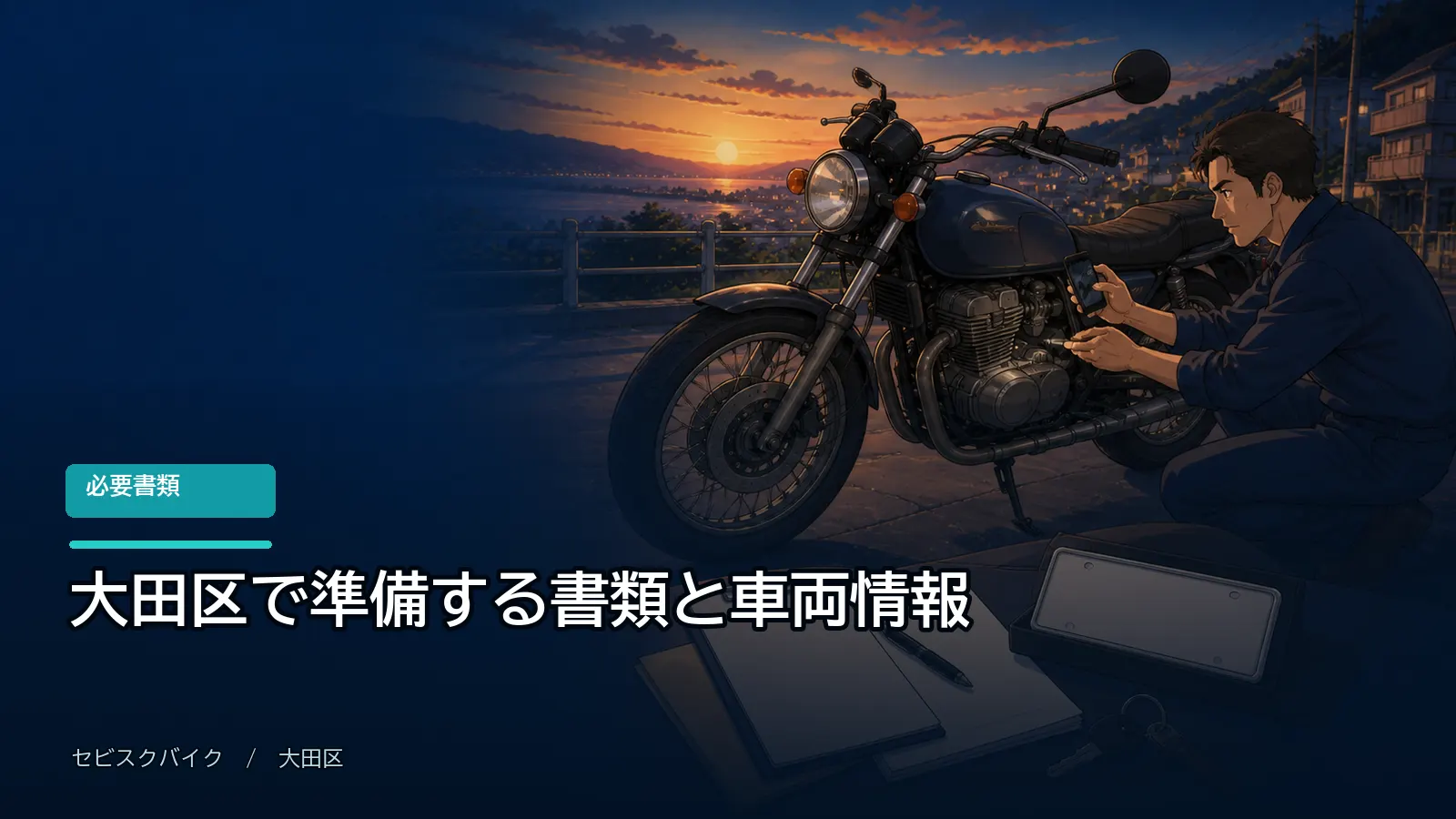 大田区で準備する書類と車両情報