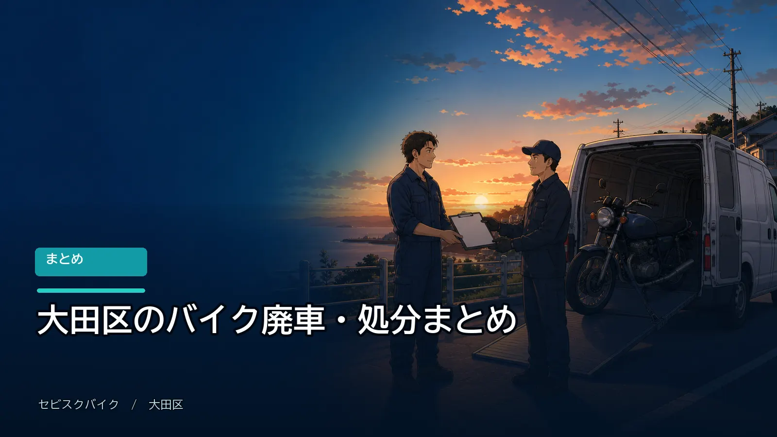 大田区のバイク廃車・処分まとめ