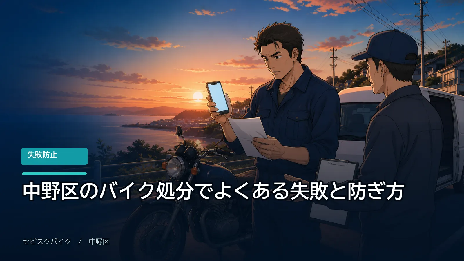 中野区のバイク処分でよくある失敗と防ぎ方