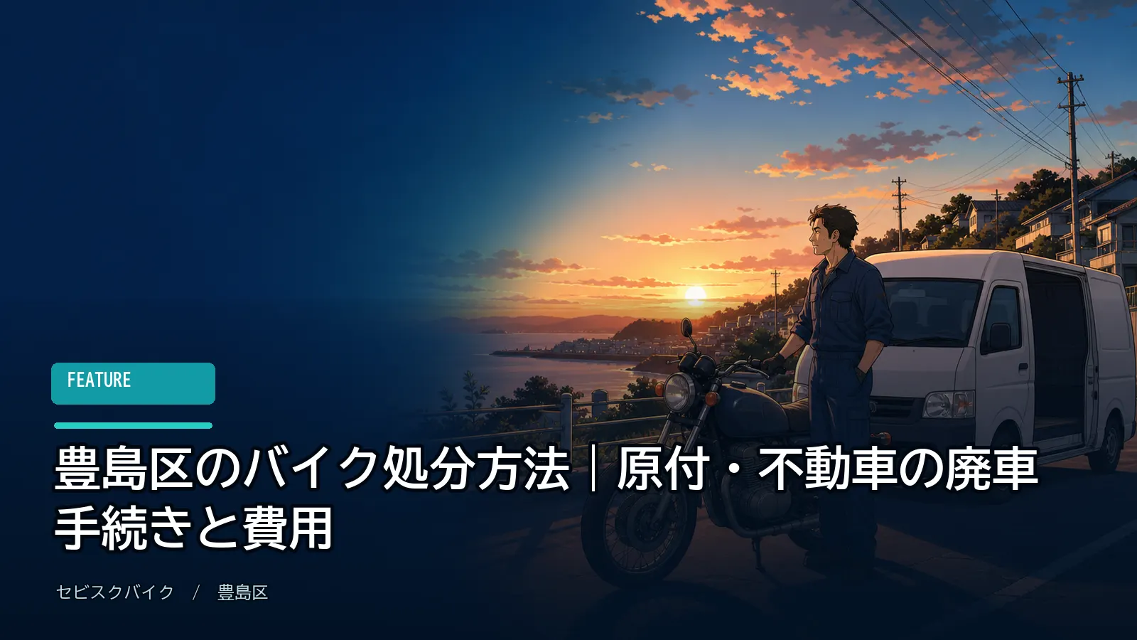 豊島区のバイク処分方法｜原付・不動車の廃車手続きと費用