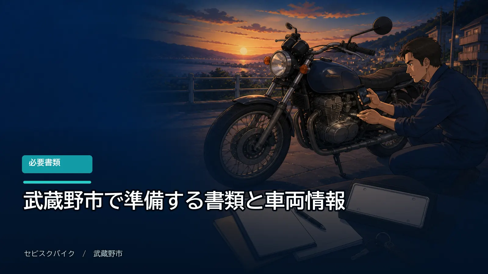 武蔵野市で準備する書類と車両情報