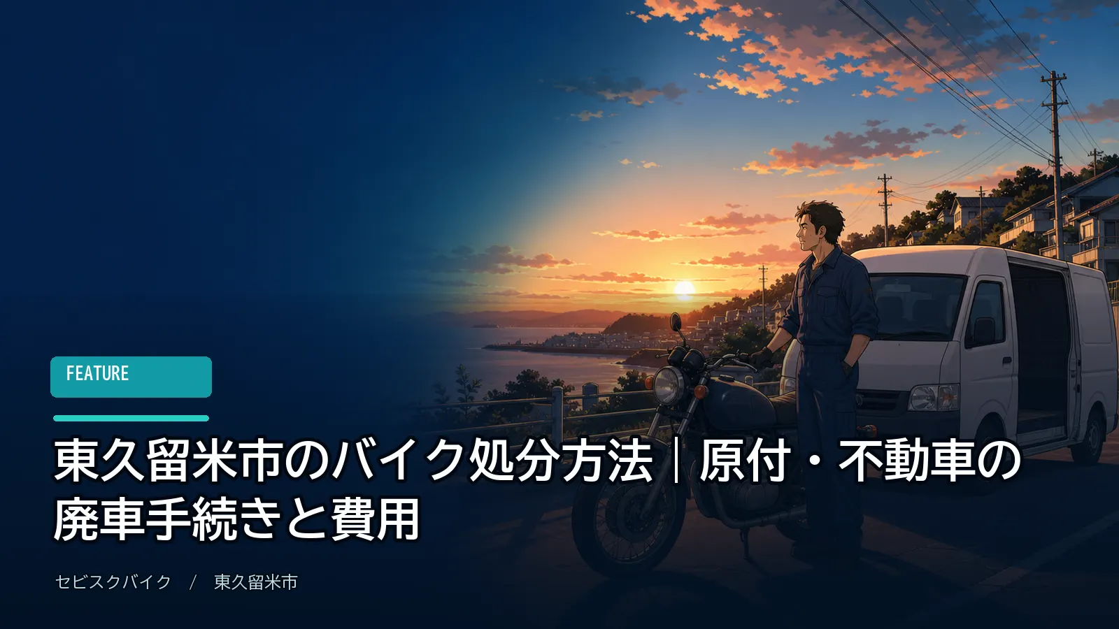 東久留米市のバイク処分方法｜原付・不動車の廃車手続きと費用