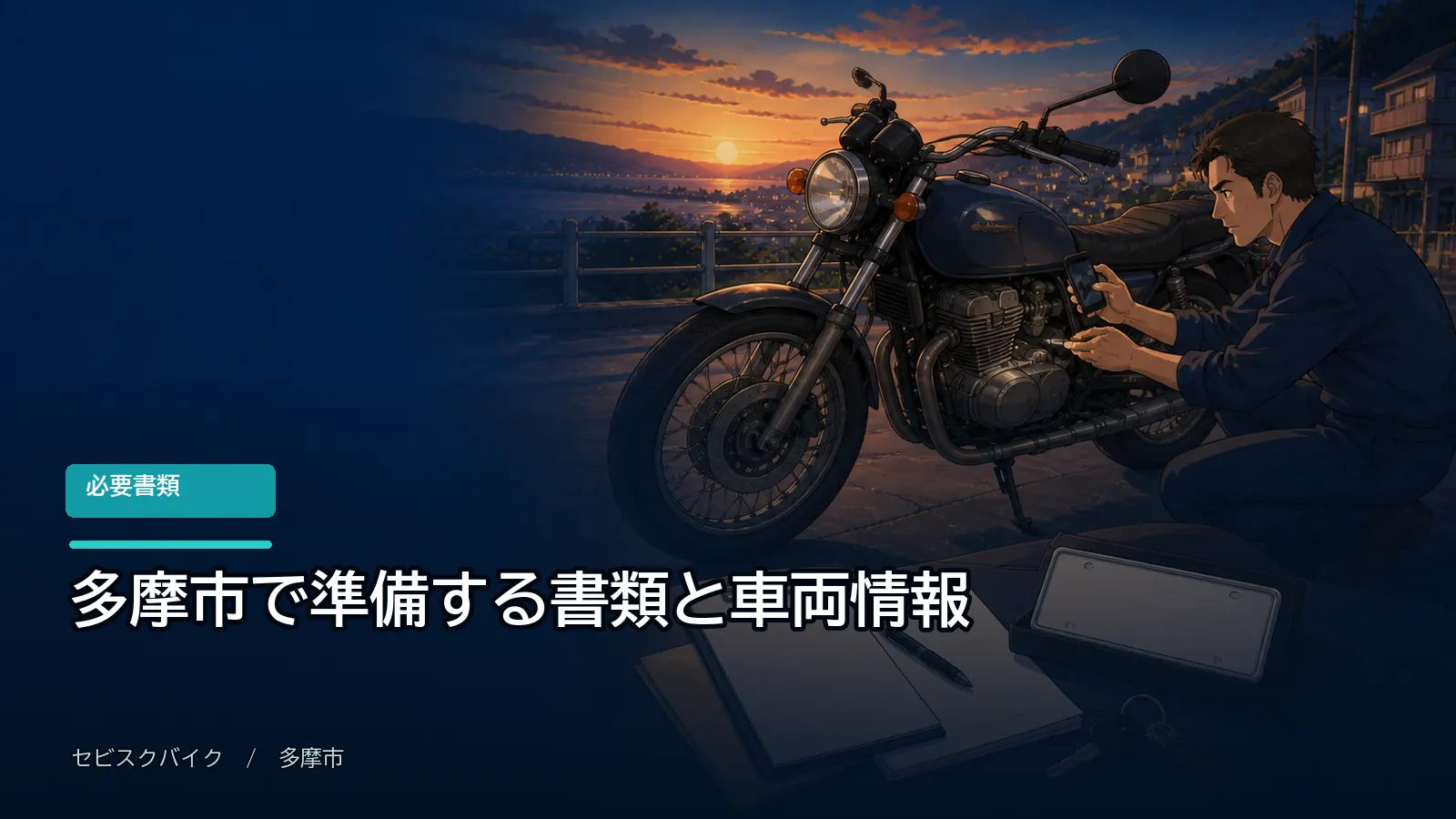 多摩市で準備する書類と車両情報