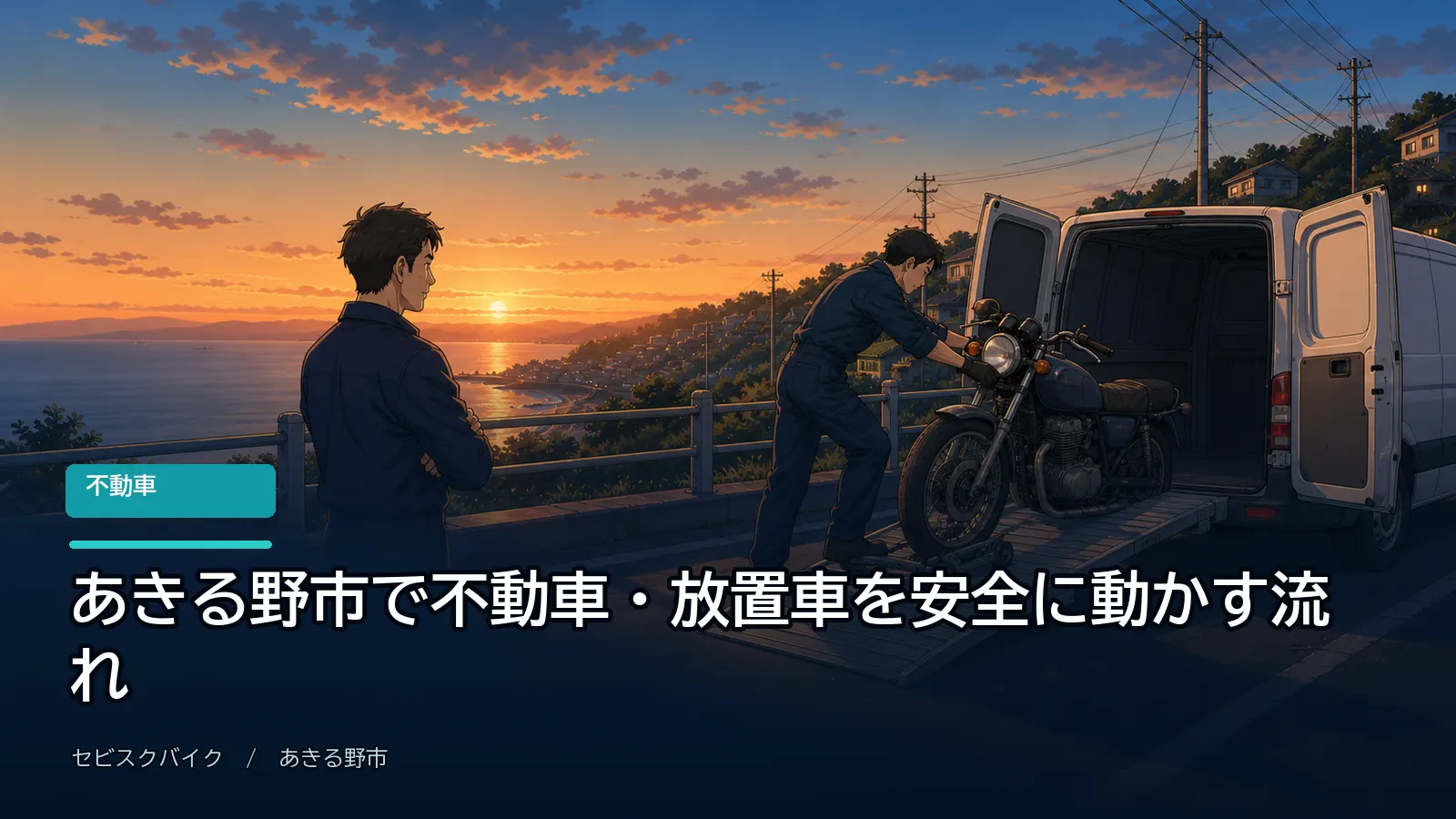 あきる野市で不動車・放置車を安全に動かす流れ