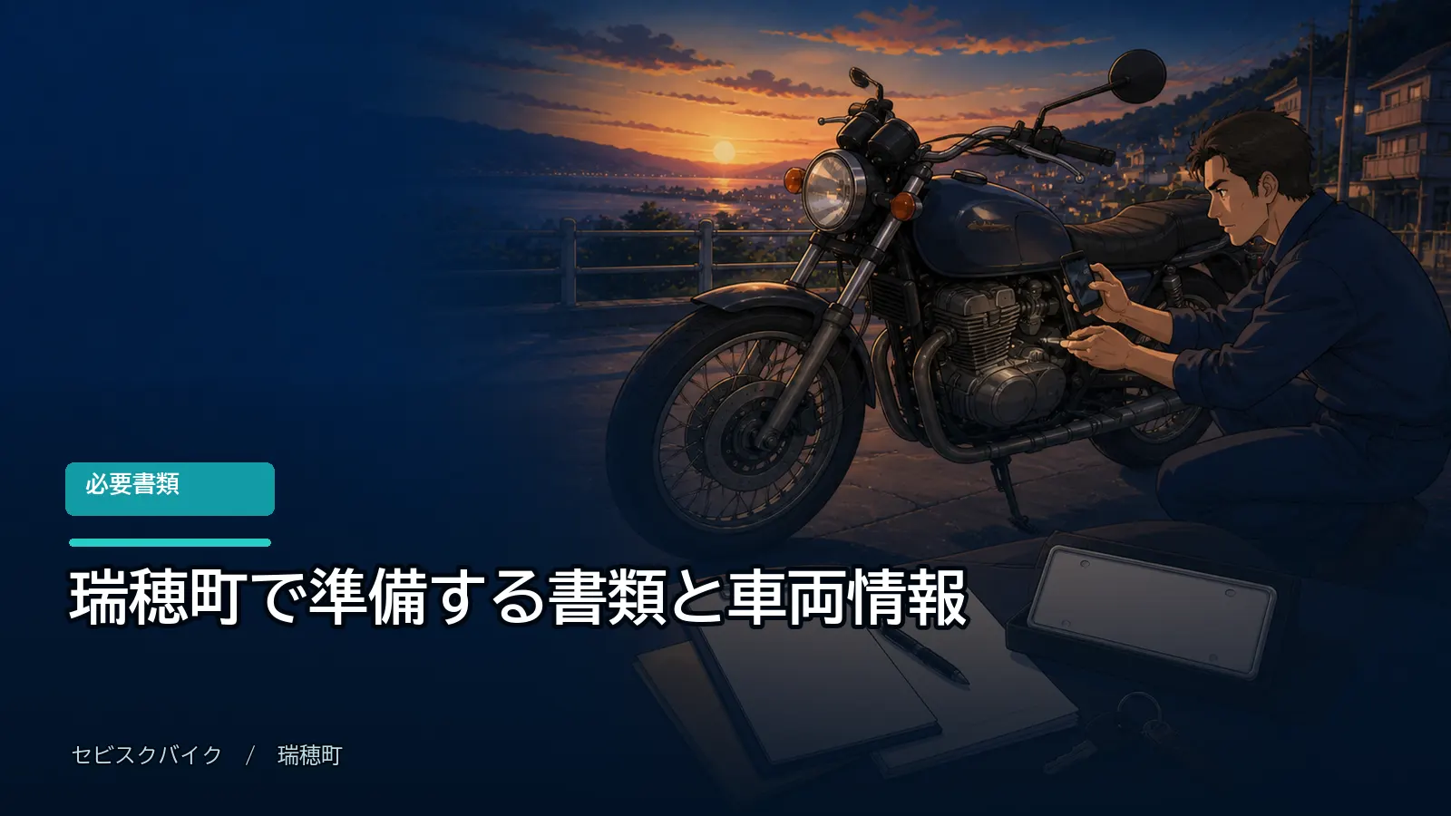 瑞穂町で準備する書類と車両情報