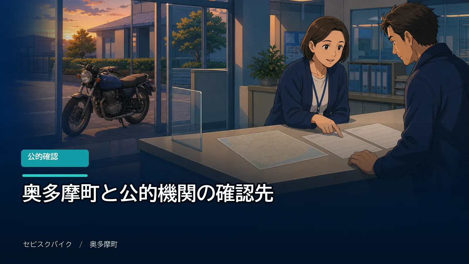 奥多摩町と公的機関の確認先