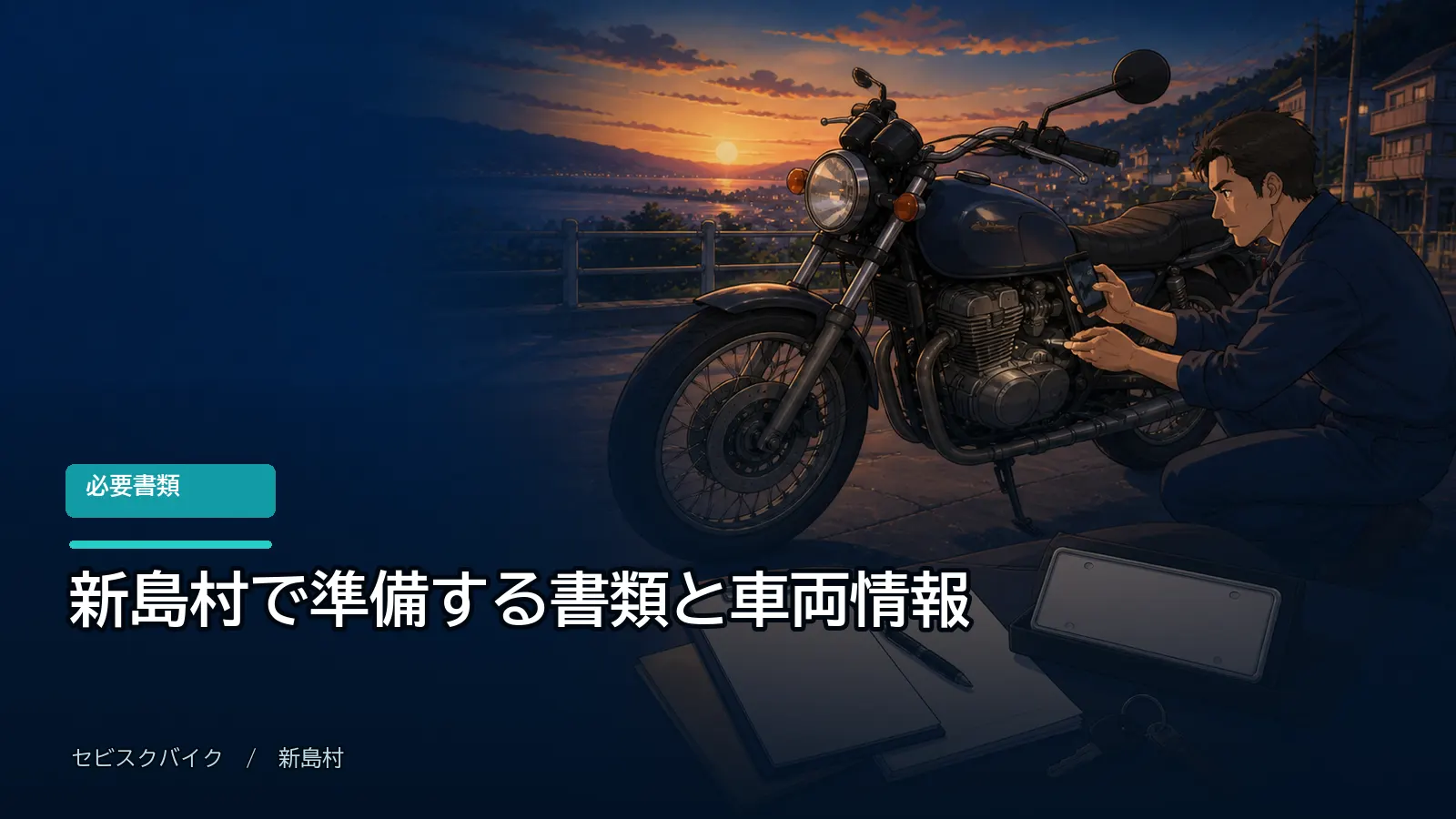 新島村で準備する書類と車両情報