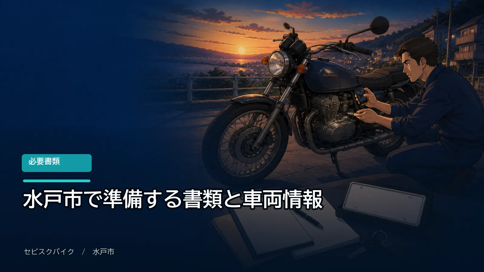 水戸市で準備する書類と車両情報