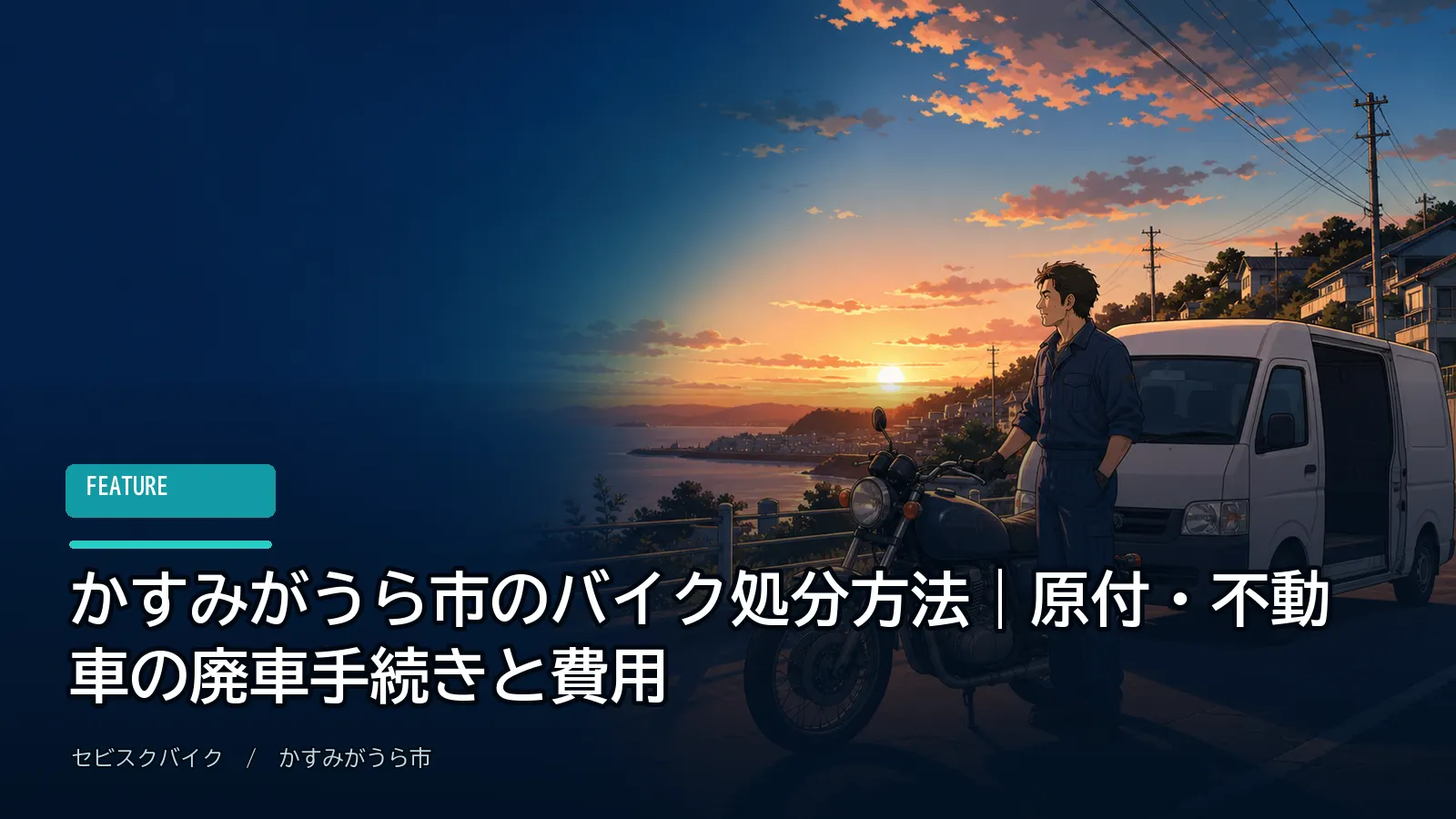 かすみがうら市のバイク処分方法｜原付・不動車の廃車手続きと費用